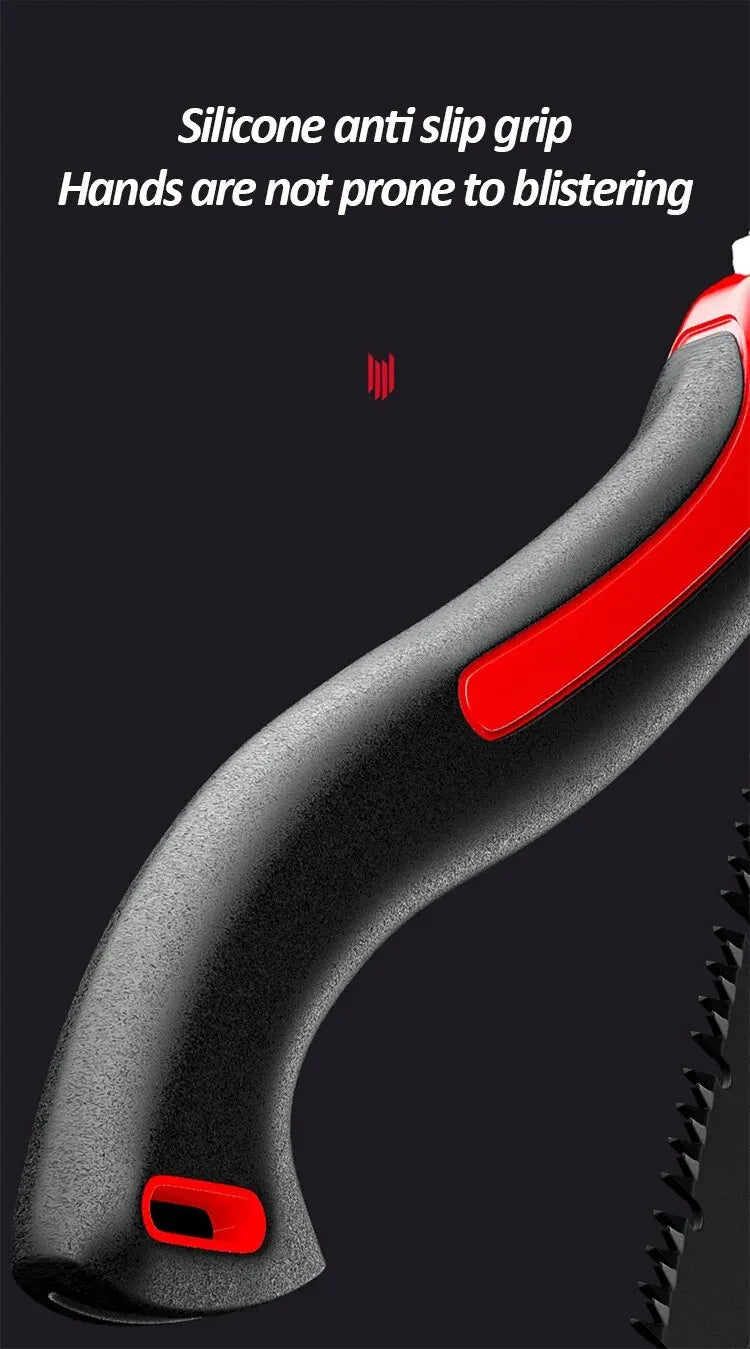 DELIXI ELECTRIC Folding Saw,SK5 steel One-button Folding Design,Sharp Cutting Wood,Camping DIY,Garden Saw,Tree Chopper Knife